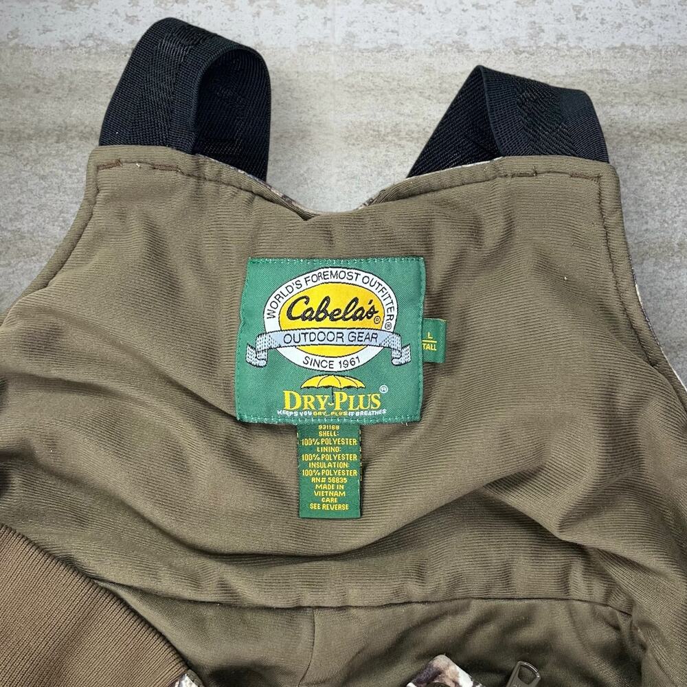 Vintage 90s Realtree Hunting Camo Overalls Mens LT Baggy Wide Leg Fit Insulated - Picture 3 of 7